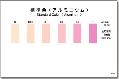 パックテストアルミニウム　標準色