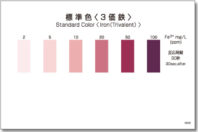 パックテスト３価鉄　標準色