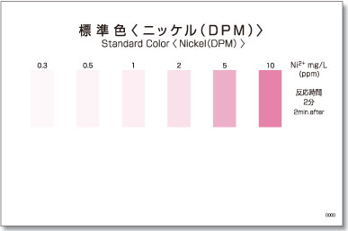 パックテストニッケル（DPM） 標準色